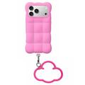 iPhone 17 Pro/18 Pro Cloud Puffer Silicone Case - Hot Pink
