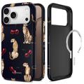 iPhone 17 Pro/18 Pro Tech-Protect Lamano MagSafe Case - Midnight Cherry