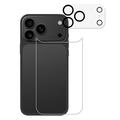 iPhone 17 Pro 2-in-1 Set Tempered Glass Back Cover Protector & Camera Lens - Clear