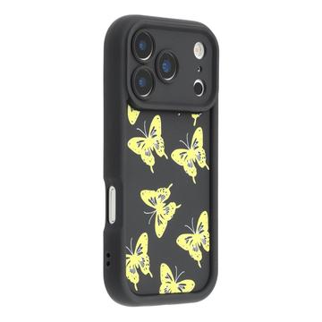 iPhone 17 Pro Butterfly Print TPU Case - Yellow / Black