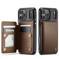 iPhone 17 Pro Caseme C22 Case RFID Card Wallet - Brown