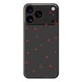 iPhone 17 Pro Cherry Pattern TPU Case - Black
