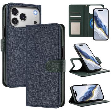 iPhone 17 Pro Detachable Wallet Case with MagSafe, RFID Protection & Hand Strap - Blue / Green