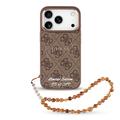 iPhone 17 Pro Guess 4G Strap Limited Edition Case - MagSafe Compatible - Brown