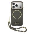 iPhone 17 Pro Guess IML Glitter Script Strap Case - MagSafe Compatible