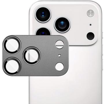 iPhone 17 Pro Imak Full Cover Metal and Tempered Glass Camera Lens Protector - Grey