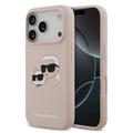 iPhone 17 Pro Karl Lagerfeld Double Heads Liquid Silicone MagSafe Case - Pink
