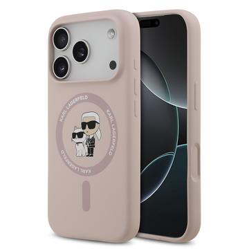 iPhone 17 Pro Karl Lagerfeld Karl and Choupette Liquid Silicone MagSafe Case