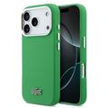 iPhone 17 Pro Lacoste Iconic Petit Pique Metal Logo Case - MagSafe Compatible - Green