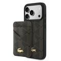 iPhone 17 Pro Lacoste PVC Blend MagSafe Case and Magnetic Card Holder - Brown