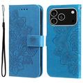 iPhone 17 Pro Mandala Series Wallet Case - Blue