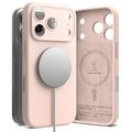 iPhone 17 Pro Max/18 Pro Max Ringke Liquid Silicone MagSafe Case - Pink Sand