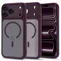 iPhone 17 Pro Max/18 Pro Max Tech-Protect MagPeak MagSafe CC Case - Matte Dark Cherry