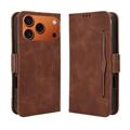 iPhone 17 Pro Max/18 Pro Max Cardholder Wallet Case - Brown
