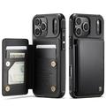 iPhone 17 Pro Max Caseme C22 Case RFID Card Wallet - Black