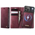 iPhone 17 Pro Max Caseme C49 2-in-1 Detachable Wallet Case - MagSafe Compatible, RFID - Red