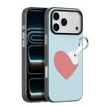 iPhone 17 Pro Max Dux Ducis Luvy Case with Finger Ring/Hand Strap - Sky Blue / Heart