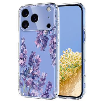 iPhone 17 Pro Max Floral Pattern TPU Case - Wisteria