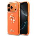 iPhone 17 Pro Max Guess IML 4G Script Metal Logo Case - Orange