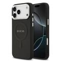 iPhone 17 Pro Max Guess Saffiano Hybrid Case - MagSafe Compatible - Black