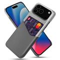 iPhone 17 Pro Max/18 Pro Max KSQ Case with Card Pocket - Grey