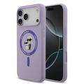 iPhone 17 Pro Max Karl Lagerfeld Karl and Choupette Liquid Silicone MagSafe Case - Purple