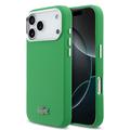 iPhone 17 Pro Max Lacoste Iconic Petit Pique Metal Logo Case - MagSafe Compatible - Green
