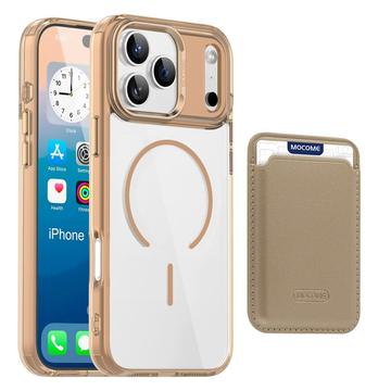 iPhone 17 Pro Max MagSafe Case with Card Holder - Desert Gold / Transparent