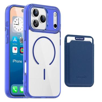 iPhone 17 Pro Max MagSafe Case with Card Holder - Sapphire / Transparent