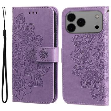 iPhone 17 Pro Max Mandala Series Wallet Case - Purple