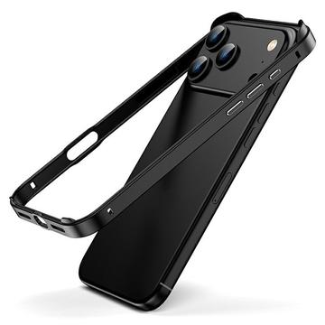 iPhone 17 Pro Max Metal Bumper with Raised Edges - Black