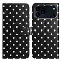 iPhone 17 Pro Max Polka Dot Pattern Wallet Case