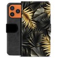 iPhone 17 Pro Max Premium Wallet Case - Golden Leaves
