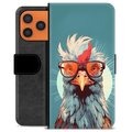 iPhone 17 Pro Max Premium Wallet Case - Hen