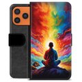 iPhone 17 Pro Max Premium Wallet Case - Meditation
