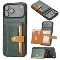 iPhone 17 Pro Max Retro Style Case with Wallet - Green
