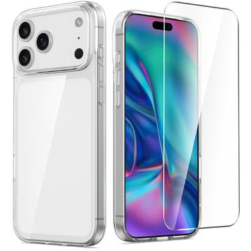 iPhone 17 Pro Max Saii 2-in-1 TPU Case & Tempered Glass Screen Protector - 9H