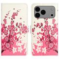 iPhone 17 Pro Max Style Series Wallet Case - Pink Flowers
