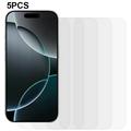 iPhone 17 Pro Max Tempered Glass Screen Protector - 9H - Case Friendly - 5 Pcs.