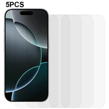 iPhone 17 Pro Max Tempered Glass Screen Protector - 9H - Case Friendly - 5 Pcs.