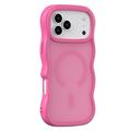 iPhone 17 Pro Max Wave-Edge Magnetic Hybrid Case - Hot Pink