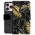 iPhone 17 Pro Premium Wallet Case - Golden Leaves