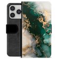 iPhone 17 Pro Premium Wallet Case - Jade Marble