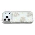 iPhone 17 Pro Sparkling Love and Pearl Hybrid Case - Transparent