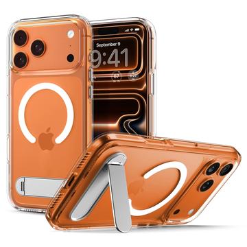 iPhone 17 Pro Spigen Ultra Hybrid S Mag MagSafe Case with Kickstand - White / Clear