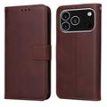 iPhone 17 Pro Wallet Case with Stand - Brown
