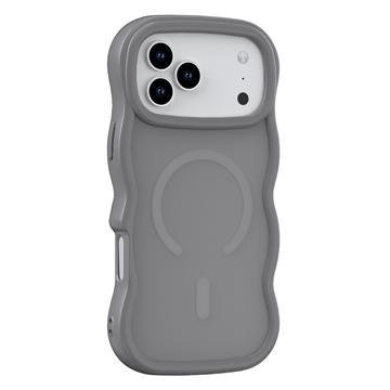 iPhone 17 Pro Wave-Edge Magnetic Hybrid Case - Grey