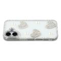iPhone 17 Sparkling Love and Pearl Hybrid Case - Transparent