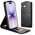 iPhone 17 Vertical Flip Case with Stand - Black