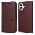 iPhone 17 Wallet Case with Stand - Brown